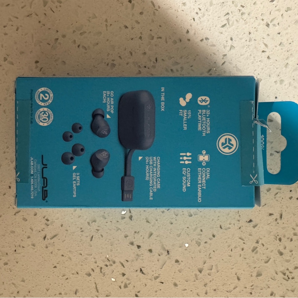 JLab Black Earbud Headphones
